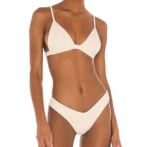 Montce Cream Rib Hunter Triangle Top & Lulu Bottom
